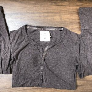 Long sleeve brown top